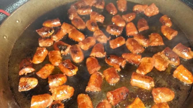 cuisson du Chorizo