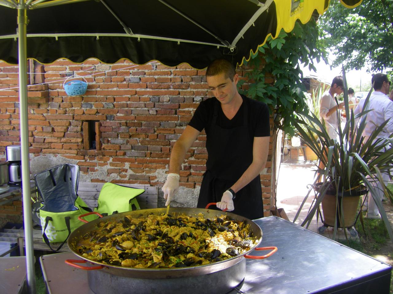 cuisson de la paella